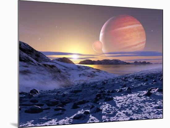 Jupiter From Europa, Artwork-Detlev Van Ravenswaay-Mounted Photographic Print