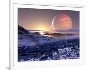 Jupiter From Europa, Artwork-Detlev Van Ravenswaay-Framed Photographic Print