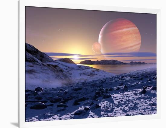 Jupiter From Europa, Artwork-Detlev Van Ravenswaay-Framed Photographic Print