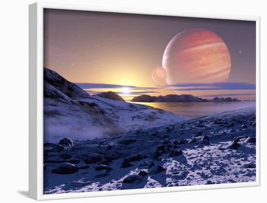 Jupiter From Europa, Artwork-Detlev Van Ravenswaay-Framed Photographic Print