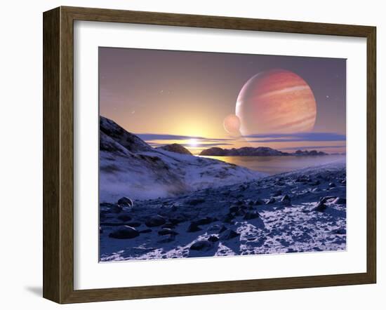 Jupiter From Europa, Artwork-Detlev Van Ravenswaay-Framed Photographic Print