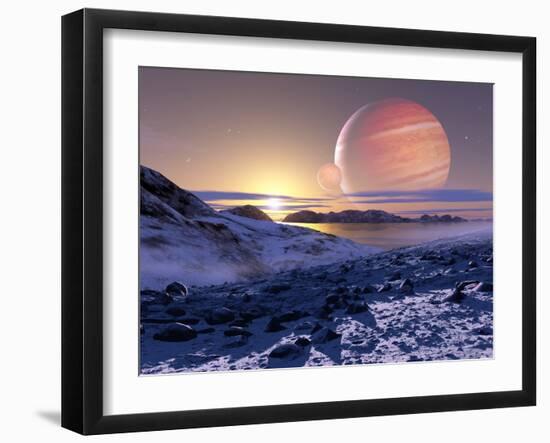 Jupiter From Europa, Artwork-Detlev Van Ravenswaay-Framed Photographic Print