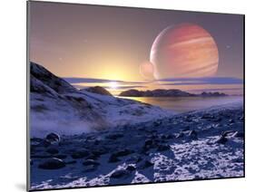 Jupiter From Europa, Artwork-Detlev Van Ravenswaay-Mounted Photographic Print