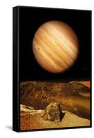 Jupiter From Io-Detlev Van Ravenswaay-Framed Stretched Canvas
