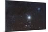 Jupiter in the Constellation Taurus with Deep Sky Objects-null-Mounted Photographic Print