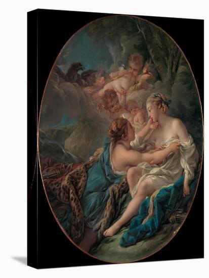 Jupiter, in the Guise of Diana, and Callisto, 1763-Francois Boucher-Stretched Canvas