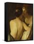 Jupiter in the Guise of Diana Seducing Callisto-Gerrit van Honthorst-Framed Stretched Canvas