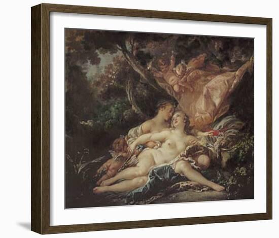 Jupiter in the Guise of Diana-Francois Boucher-Framed Art Print