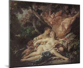 Jupiter in the Guise of Diana-Francois Boucher-Mounted Art Print