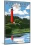 Jupiter Inlet Lighthouse - Jupiter, Florida-null-Mounted Poster