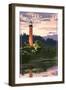 Jupiter Inlet Lighthouse - Jupiter, Florida-Lantern Press-Framed Art Print