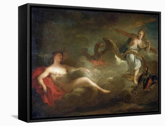 Jupiter, Juno and Io, 1710s-Jean-Marc Nattier-Framed Stretched Canvas