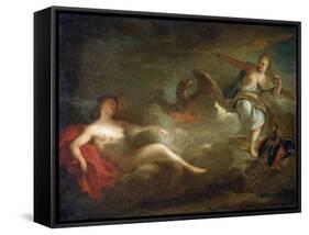 Jupiter, Juno and Io, 1710s-Jean-Marc Nattier-Framed Stretched Canvas