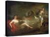 Jupiter, Juno and Io, 1710s-Jean-Marc Nattier-Stretched Canvas