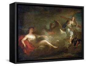 Jupiter, Juno and Io, 1710s-Jean-Marc Nattier-Framed Stretched Canvas