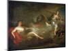 Jupiter, Juno and Io, 1710s-Jean-Marc Nattier-Mounted Premium Giclee Print