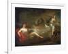 Jupiter, Juno and Io, 1710s-Jean-Marc Nattier-Framed Giclee Print