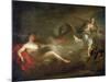 Jupiter, Juno and Io, 1710s-Jean-Marc Nattier-Mounted Giclee Print