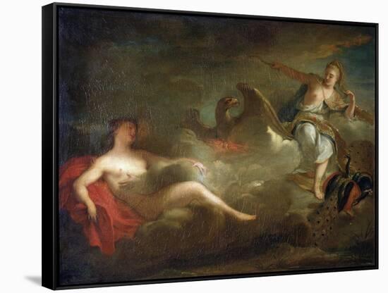 Jupiter, Juno and Io, 1710s-Jean-Marc Nattier-Framed Stretched Canvas