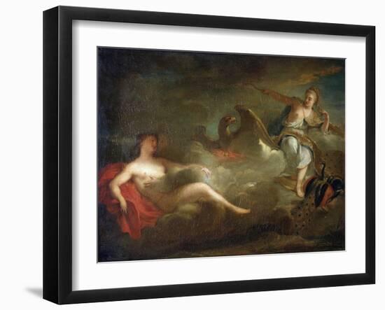 Jupiter, Juno and Io, 1710s-Jean-Marc Nattier-Framed Giclee Print