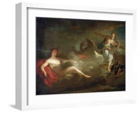 Jupiter, Juno and Io, 1710s-Jean-Marc Nattier-Framed Giclee Print