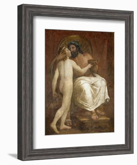 Jupiter Kissing Ganymede, 1760-Anton Raphael Mengs-Framed Giclee Print