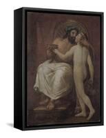 Jupiter Kissing Ganymede-Anton Raphael Mengs-Framed Stretched Canvas