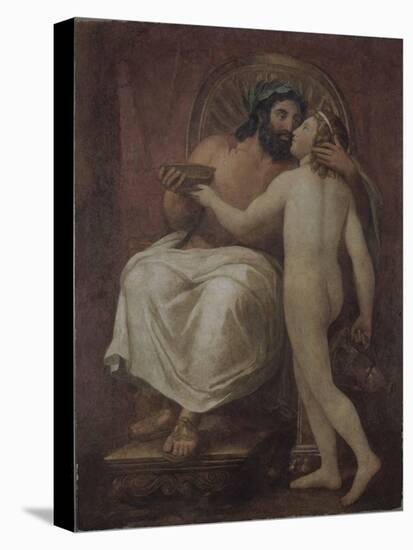 Jupiter Kissing Ganymede-Anton Raphael Mengs-Stretched Canvas
