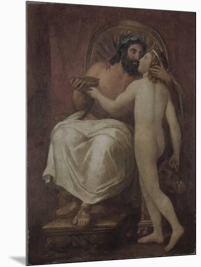Jupiter Kissing Ganymede-Anton Raphael Mengs-Mounted Giclee Print