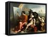 Jupiter, Mercury and the Virtue (Jupiter Painting Butterflie)-Dosso Dossi-Framed Stretched Canvas