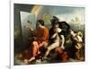 Jupiter, Mercury and the Virtue (Jupiter Painting Butterflie)-Dosso Dossi-Framed Giclee Print