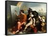 Jupiter, Mercury and the Virtue (Jupiter Painting Butterflie)-Dosso Dossi-Framed Stretched Canvas