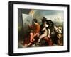 Jupiter, Mercury and the Virtue (Jupiter Painting Butterflies), C. 1524 (Oil on Canvas)-Dosso Dossi-Framed Giclee Print