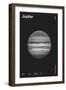 Jupiter : Minimal Planets Datas, 2023 (Digital)-Florent Bodart-Framed Giclee Print