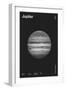 Jupiter : Minimal Planets Datas, 2023 (Digital)-Florent Bodart-Framed Giclee Print