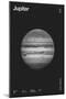 Jupiter : Minimal Planets Datas, 2023 (Digital)-Florent Bodart-Mounted Giclee Print