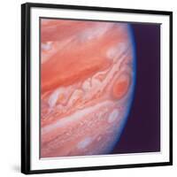 Jupiter's Great Red Spot During Late Jovian Afternoon, Photographed by Voyager 2 Spacecraft-null-Framed Photographic Print