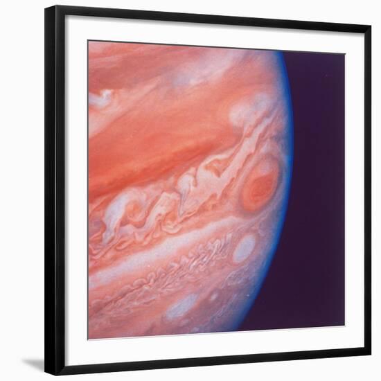 Jupiter's Great Red Spot During Late Jovian Afternoon, Photographed by Voyager 2 Spacecraft-null-Framed Photographic Print