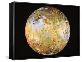 Jupiter's Moon Io Seen by Galileo-null-Framed Stretched Canvas