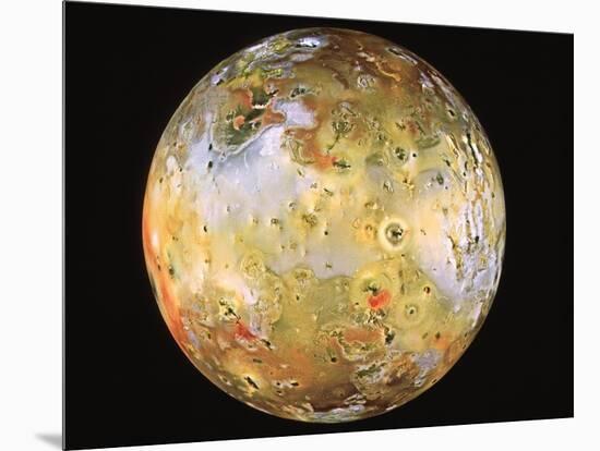 Jupiter's Moon Io Seen by Galileo-null-Mounted Photographic Print