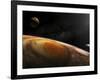 Jupiter's Moons Io and Europa Hover over the Great Red Spot on Jupiter-Stocktrek Images-Framed Photographic Print