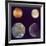 Jupiter's Satellites Io, Europa, Ganymede and Callisto as Depicted by Voyager 1 Spacecraft-null-Framed Photographic Print
