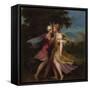 Jupiter Seducing Callisto, C. 1550-Andrea Schiavone-Framed Stretched Canvas