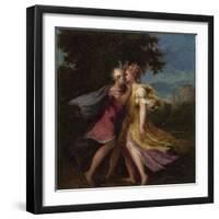 Jupiter Seducing Callisto, C. 1550-Andrea Schiavone-Framed Premium Giclee Print