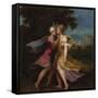 Jupiter Seducing Callisto, C. 1550-Andrea Schiavone-Framed Stretched Canvas