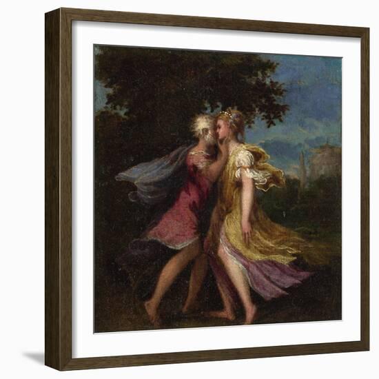 Jupiter Seducing Callisto, C. 1550-Andrea Schiavone-Framed Giclee Print