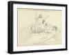 Jupiter Sending the Evil Dream to Agamemnon-John Flaxman-Framed Giclee Print