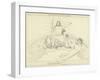 Jupiter Sending the Evil Dream to Agamemnon-John Flaxman-Framed Giclee Print