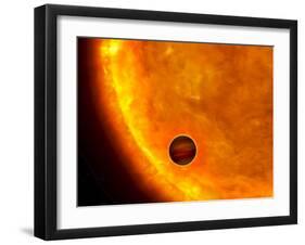 Jupiter-Sized Planet Passing in Front of its Parent Star-Stocktrek Images-Framed Premium Photographic Print