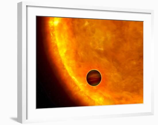 Jupiter-Sized Planet Passing in Front of its Parent Star-Stocktrek Images-Framed Photographic Print